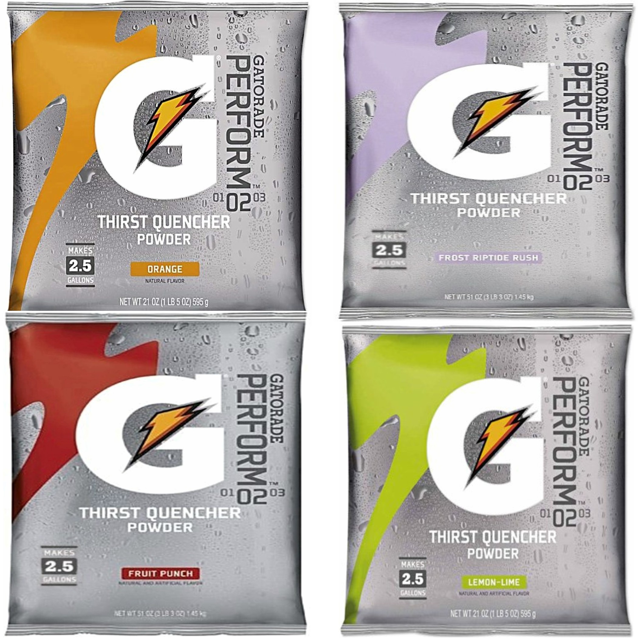 Gatorade Powder Package Variety 32 Pack DRJ Safety, Inc.